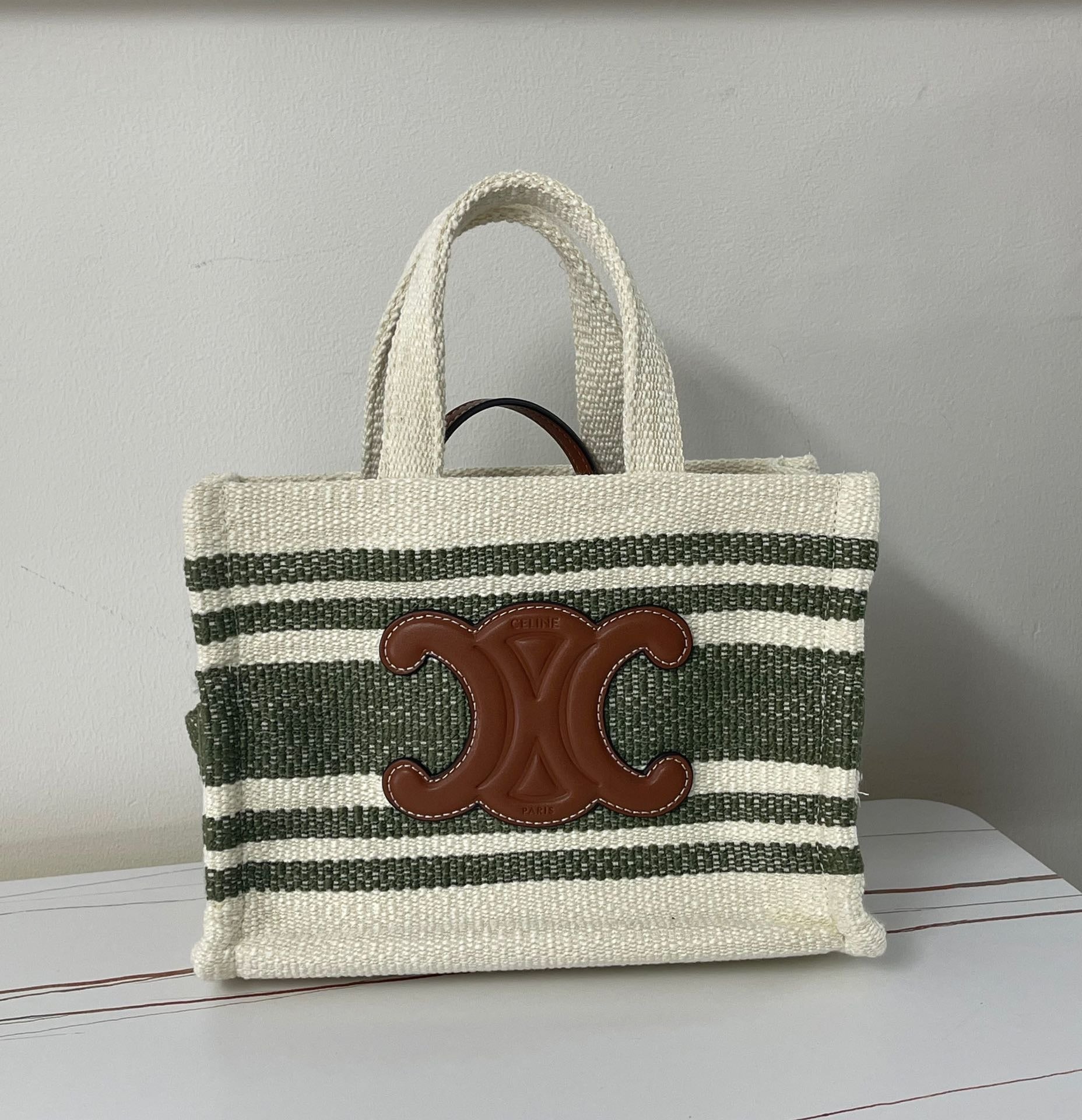 TRIPHOME 29 FABRIC BIANCO NERO WITH BROWN LOGO