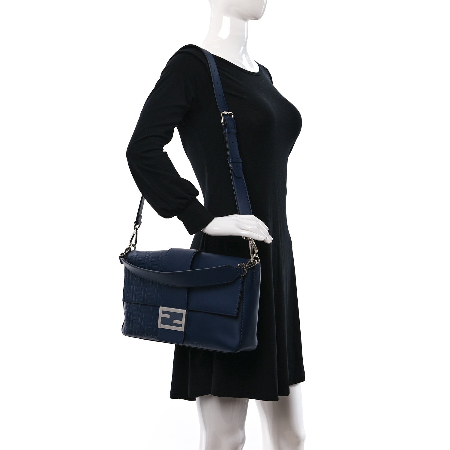 FENDI VITELLO GRACE FF LARGE BAGUETTE BAG - Immagine del prodotto 2