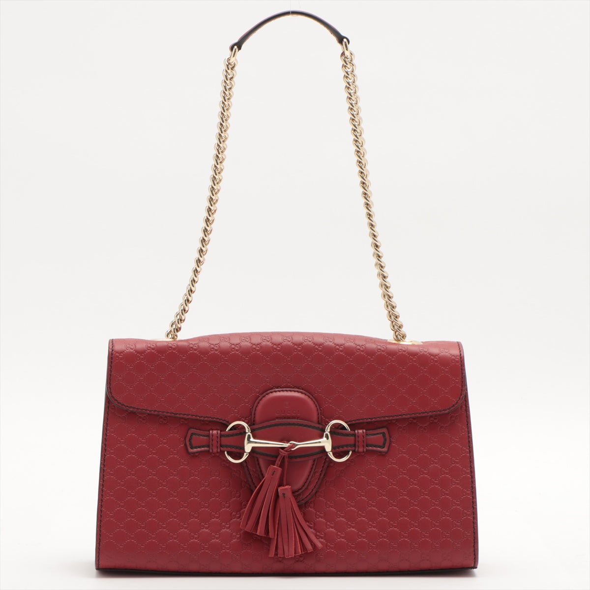 Micro Guccissima Pelle Rosso