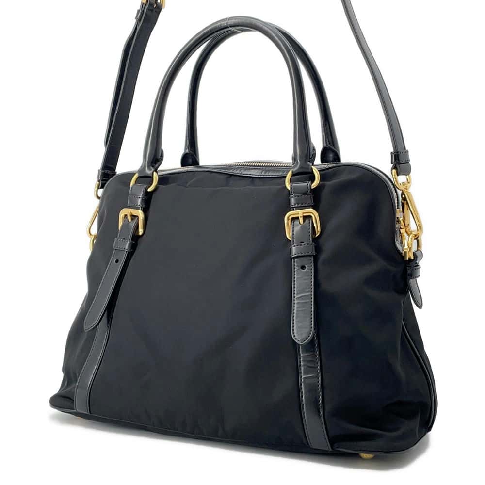 Borsa a mano 2way Prada Black1bb013 in Nylon e pelle