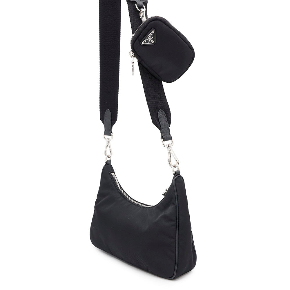 Prada Borsa a tracolla Re-edition Nero1bh204 Nylon