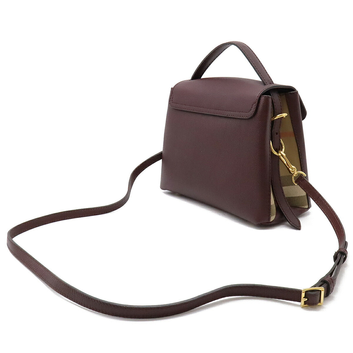 Burberry Check Canvas Pelle 2way Bag