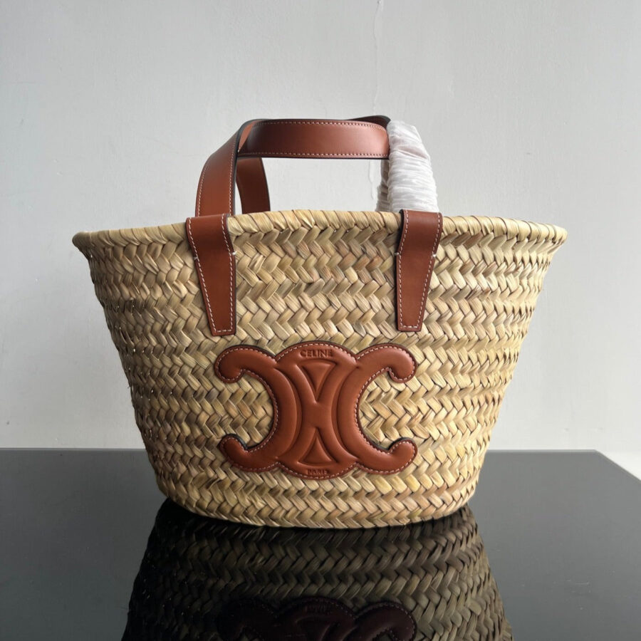 Designer handbag beige – front view