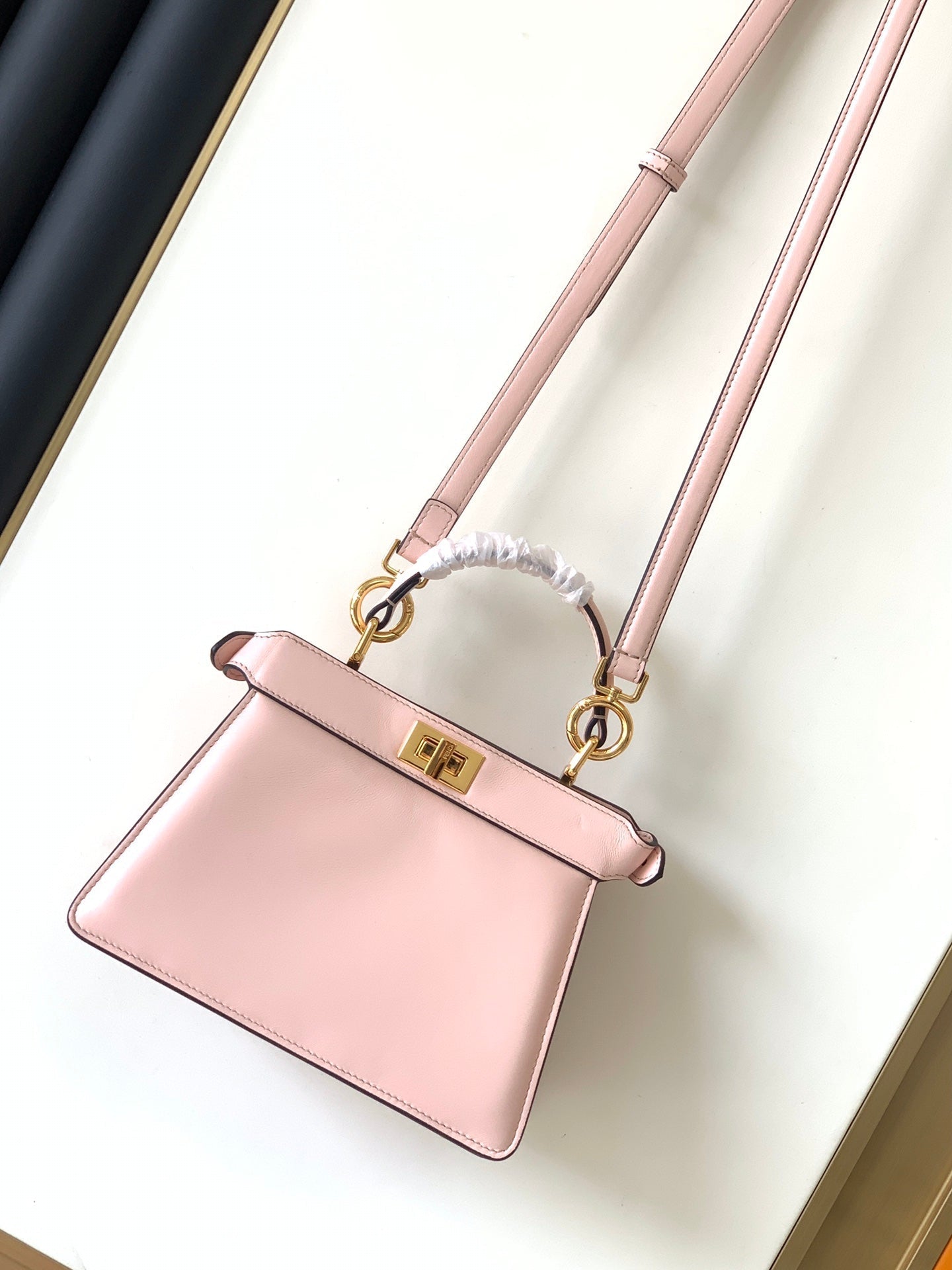 Peekaboo ISeeU Petite 20 Bag Rosa Lambskin Ghw