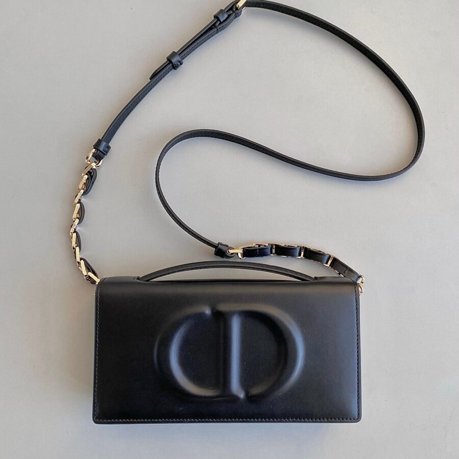 Designer Chain Bag black – front view