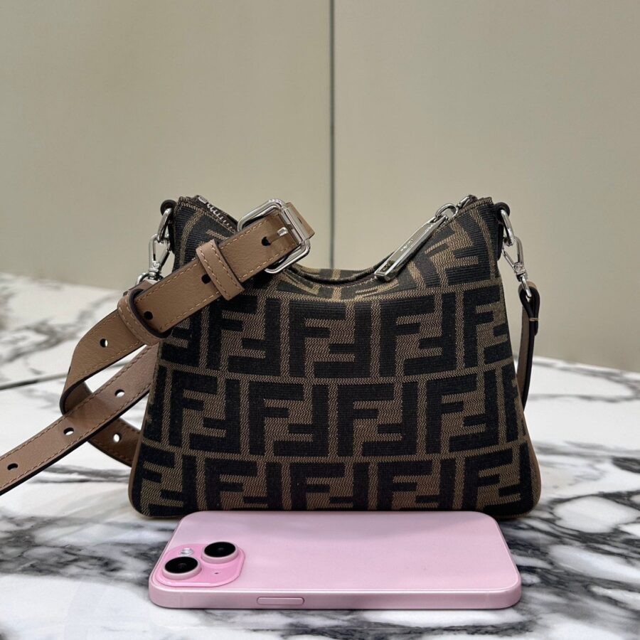 Designer Shoulder Bag brown – front view
