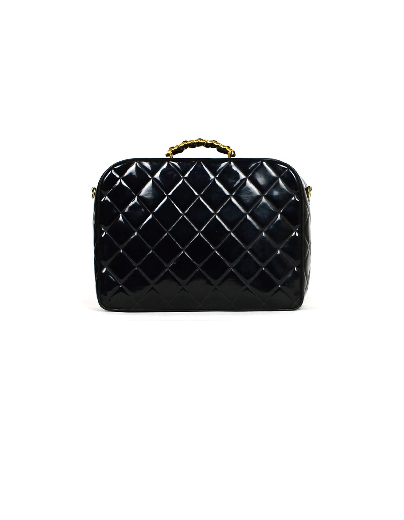 Chanel handbag black – front view