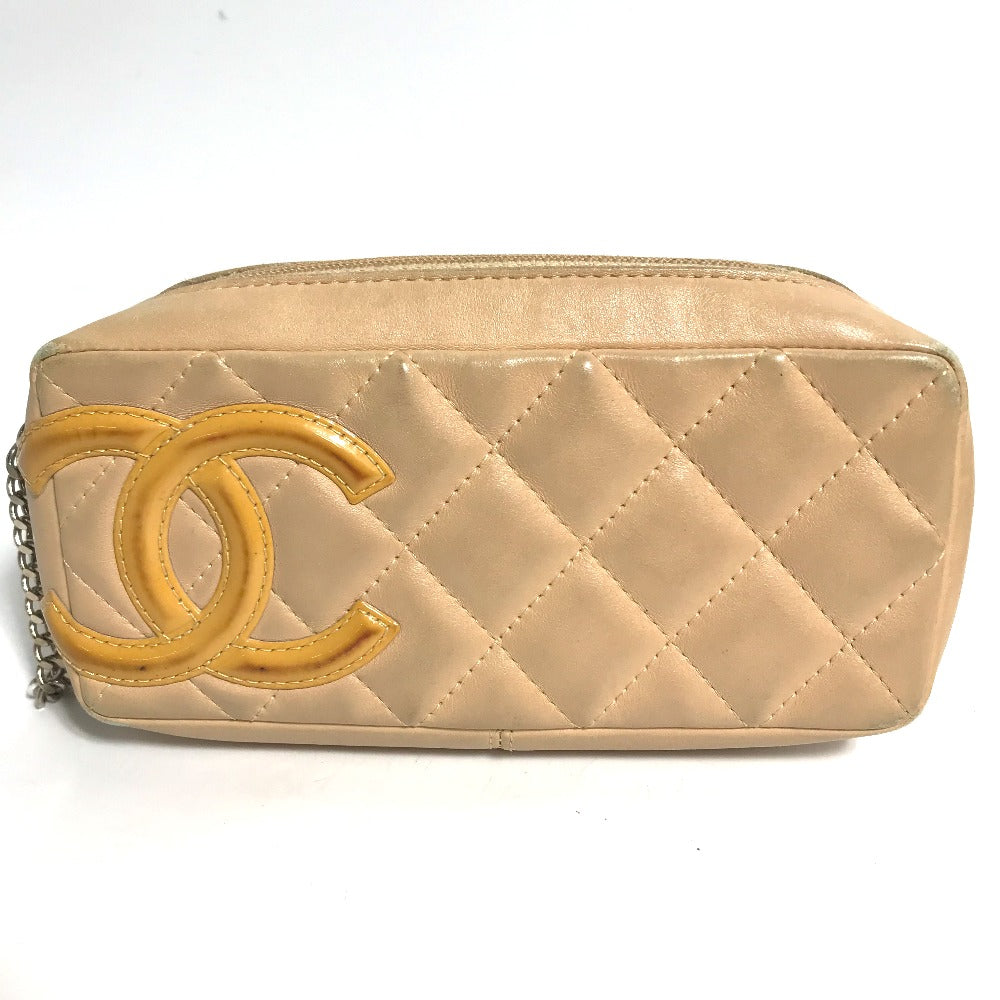 Chanel 30 Pelle Beige Pochette