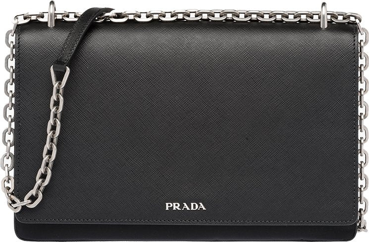 Prada Saffiano LUX Leather Chain Borsa a tracolla