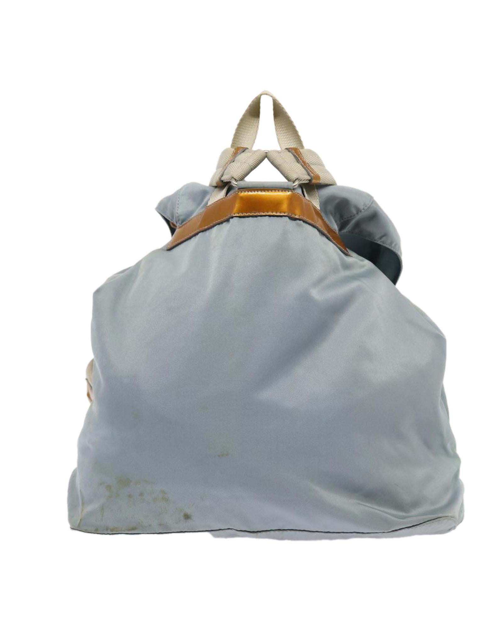 Zaino in nylon con hardware color argento