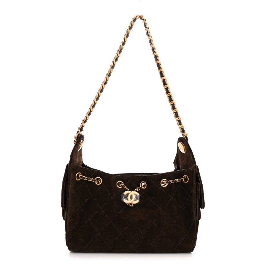 Chanel handbag brown – front view