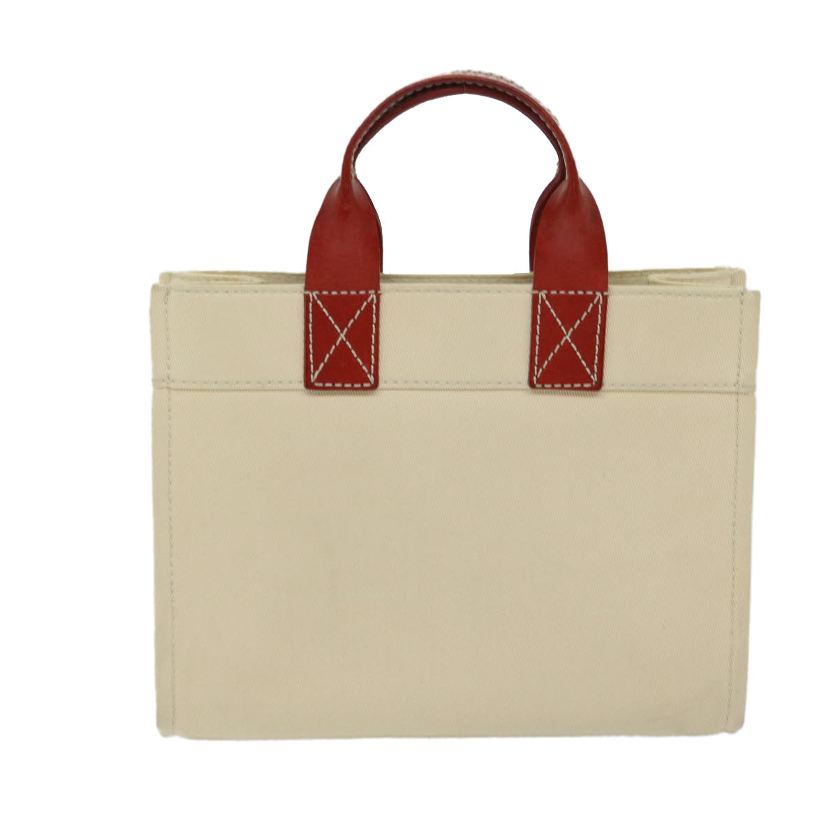BURBERRY Blu Label Hand Bag Canvas Beige Auth bs12954